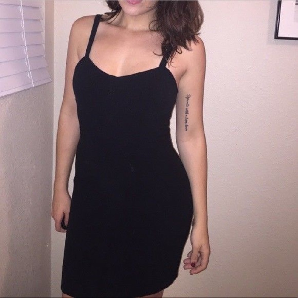 Bikini Strap Black Dress by Sparkle&Fade - Size 2